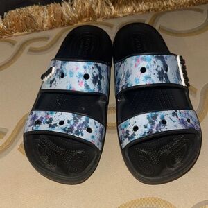 CROCS Multicolor Tie-Dye Slides